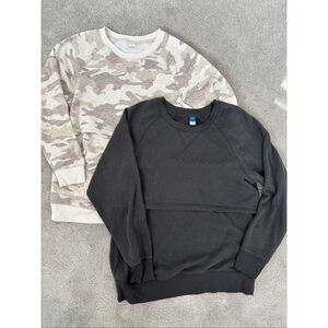 Bundle of (2) Old Navy maternity/ nursing sweatshirts, Med $90 G46